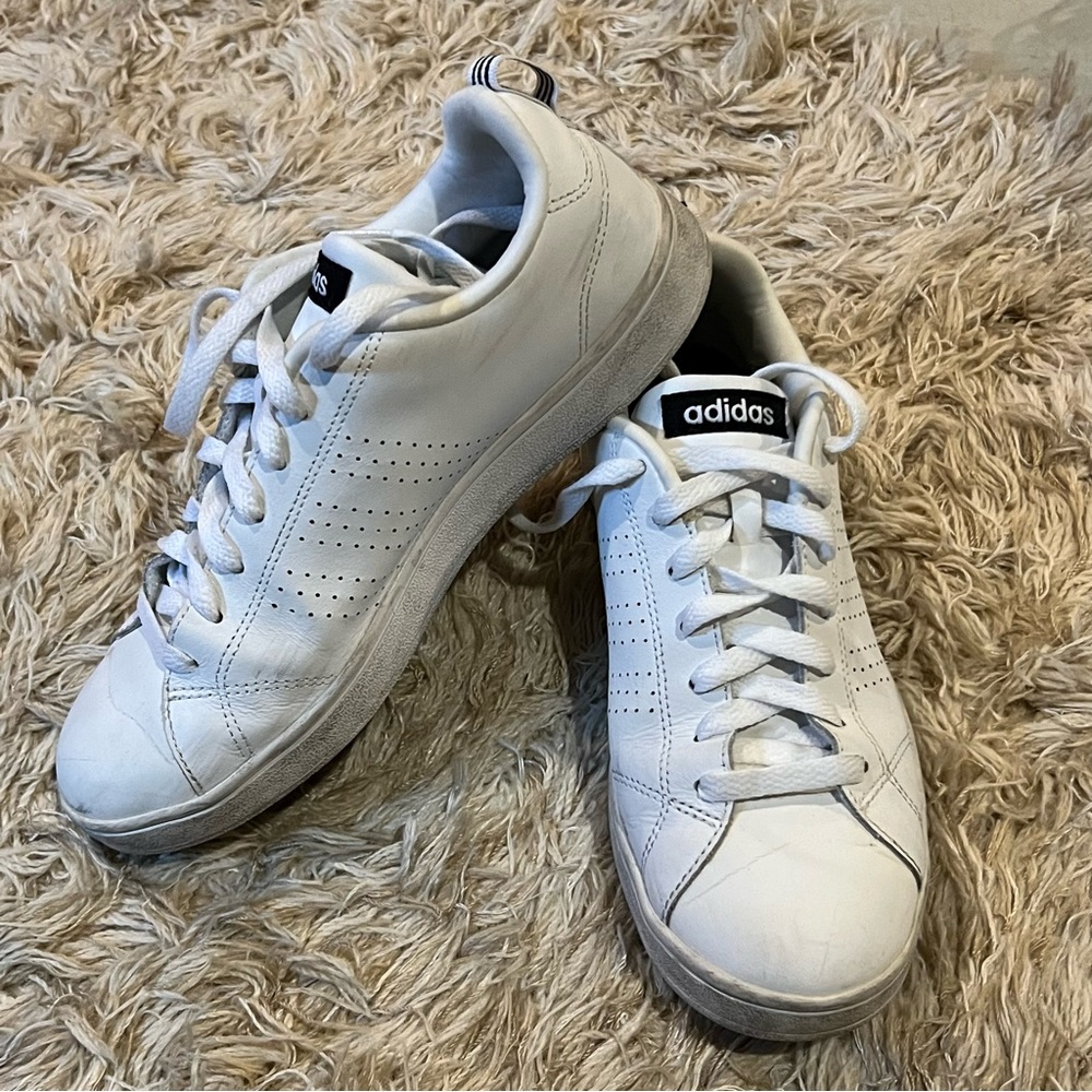 ADIDAS Neo White Leather Sneakers